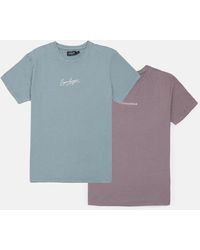 Burton - Regular Fit City Print Short Sleeve 2 Pack T-shirt - Lyst