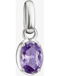 Thomas Sabo - Charm Club Connect February Birthstone Charm Cc1330-051-13 - Lyst
