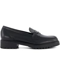 Dune - Wide Fit 'gild' Leather Loafers - Lyst