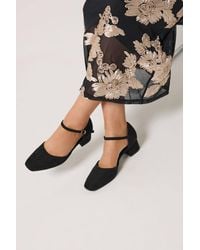 Yours - Square Toe Block Heels - Lyst