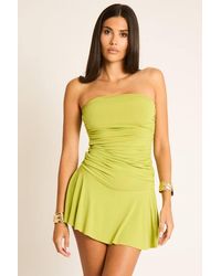 Rebellious Fashion - Bandeau Frill Hem Playsuit - Lyst