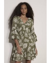 Apricot - Sarasa Floral Ruffle Mini Dress - Lyst