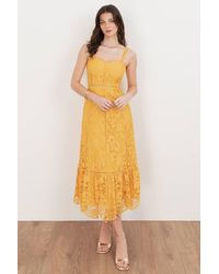 Maya Deluxe - Lace Cami Midi Dress - Lyst