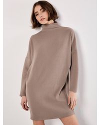 Apricot - Ribbed Cocoon Mini Dress - Lyst