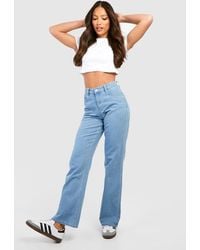 Boohoo - Tall Low Wrap Waist Relaxed Fit Jeans - Lyst