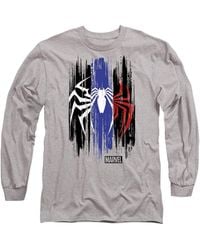 Marvel - Spiderman 2 Gamerverse Spider Stripes Long Sleeve T-Shirt, Athletic Heather - Lyst