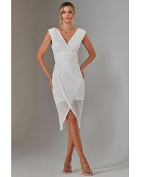 Jolie Moi - Aisla Ruched Sequin Bodycon Dress - Lyst