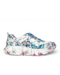 TruClothing - Sofiao 07 Floral Leather Trainers Platform Sneaker Shoes - Lyst