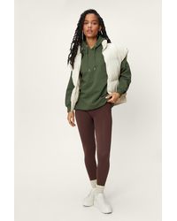 Nasty Gal - Petite Recycled Oversized Embroidered Hoodie - Lyst