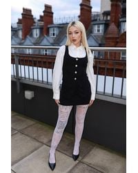 Femme Luxe - Vest & Mini Skirt With Buttons Co Ord Set - Lyst