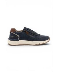 Infinity Leather - Mustang Faux Leather Trainer Sneakers - Lyst