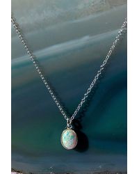Otis Jaxon London - Welo Opal Sterling October Birthstone Necklace - Lyst