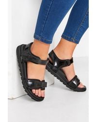 Yours - Extra Wide Fit Velcro Sandals - Lyst
