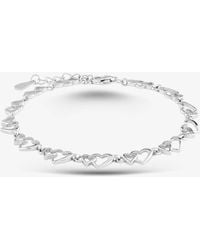 T.H.Baker - Sterling Open Heart 7.5 Inch Bracelet B613528 - Lyst