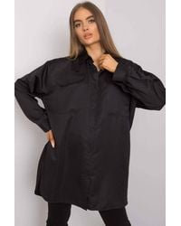 Love Lace - Buttoned Long Sleeve Extended Shirt With Pockets - Lyst