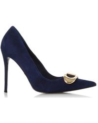 Dune - 'belvedere Di' Suede Court Shoes - Lyst