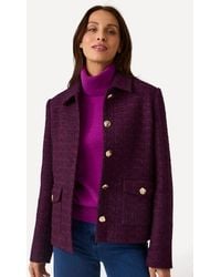 DAMART - Textured Tweed Jacket - Lyst
