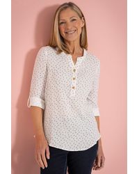Anna Rose - Floral Print Textured Top - Lyst
