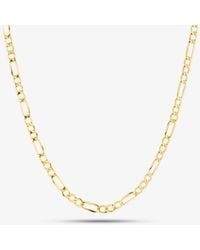 T.H.Baker - 9Ct 18 Inch Hollow Figaro Chain Hf080-18 - Lyst