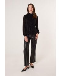 Blue Vanilla - Long Sleeve Slip On Turtleneck Blouse - Lyst