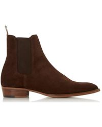 Bertie - 'marshall' Suede Western Boots - Lyst
