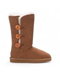 TruClothing - Sheepskin Suede Warm Winter Lined Mid-Calf Boots - Lyst