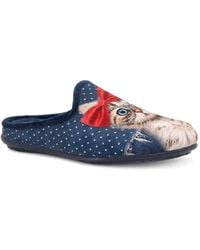Pavers - Cat Print Luxury Mule Slippers - Lyst