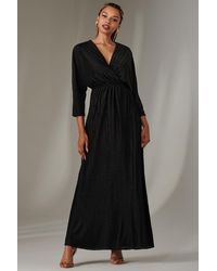 Jolie Moi - Ruffle Hem Chiffon Midi Dress - Lyst