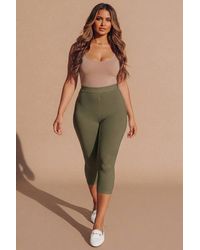 Femme Luxe - High Waisted Crop Leggings - Lyst