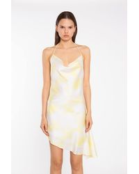 Shnoo - Asymmetric Cowl-Neck Mini-Dress - Lyst