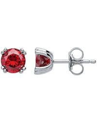 Jewelco London - Rose Cz Double 4 Claw Solitaire Stud Earrings 6Mm - Lyst
