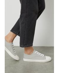 Dorothy Perkins - Grey Icon Canvas Trainers - Lyst