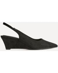 Linzi - Janelle Slingback Wedge Court Heels - Lyst
