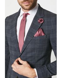 Burton - Cinnamon Wedding Plain Tie Set With Matching Lapel Pin - Lyst