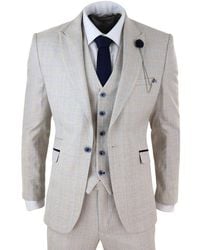Infinity Leather - 3 Piece Check Tweed Herringbone Vintage Classic Suit - Lyst