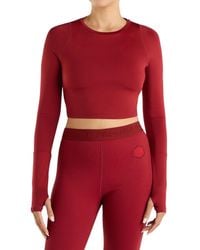 Umbro - Pro Long-Sleeved Training Crop Top - Lyst