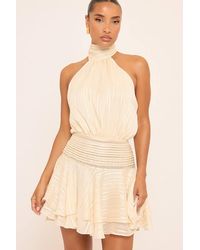 EGO - Sleeveless Open Back Mini Dress - Lyst