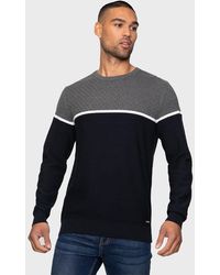 Threadbare - 'hawthorn' Colourblock Crew Neck Cotton Jumper - Lyst