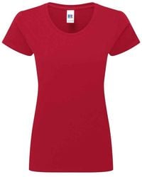 Russell - Authentic Ringspun Cotton Classic T-Shirt - Lyst