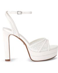 Carvela Kurt Geiger - 'Irina Jewel Platform' Fabric Heels - Lyst