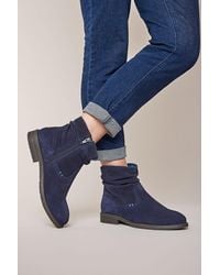 Moshulu - 'Pipistrelle Ruched Suede Pixie Ankle Boots - Lyst
