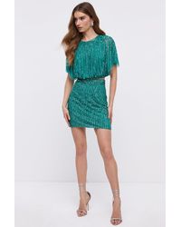 Coast - Hand Embellished Sequin And Beaded Mini Skirt - Lyst