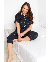 Yours - Printed Cropped Pyjama Set - Lyst