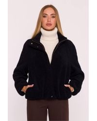 Love Lace - Knitted Oversized Collared Casual Jacket - Lyst