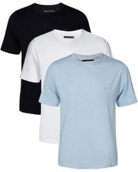 French Connection - 3 Pack Cotton Blend T-shirts - Lyst