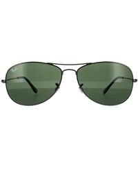 Ray-Ban - Aviator Gunmetal Sunglasses - Lyst