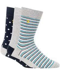 Farah - 3 Pack 'montfort' Cotton Blend Socks - Lyst