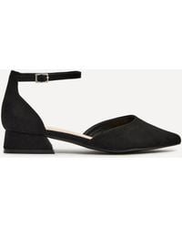 Linzi - Dolly Wide Fit Faux Suede Low Court Heels - Lyst