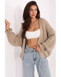 Love Lace - Viscose Long Sleeve Edge To Edge Cardigan With Ruffles - Lyst