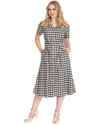 Banned Retro - Cherry Check Dress - Lyst